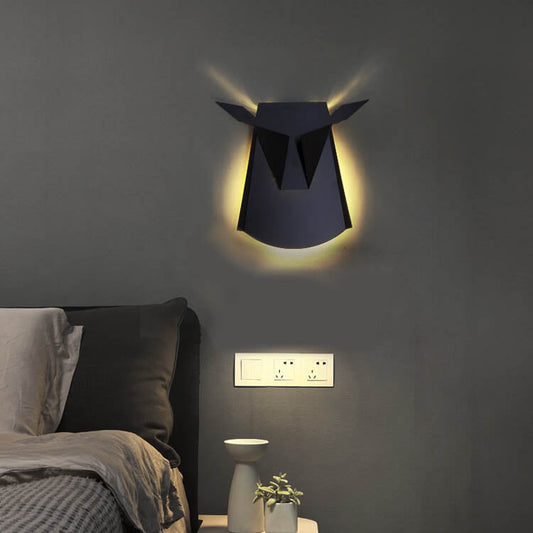 Creative Iron Bull Head Shape LED Wall Sconce Lamp