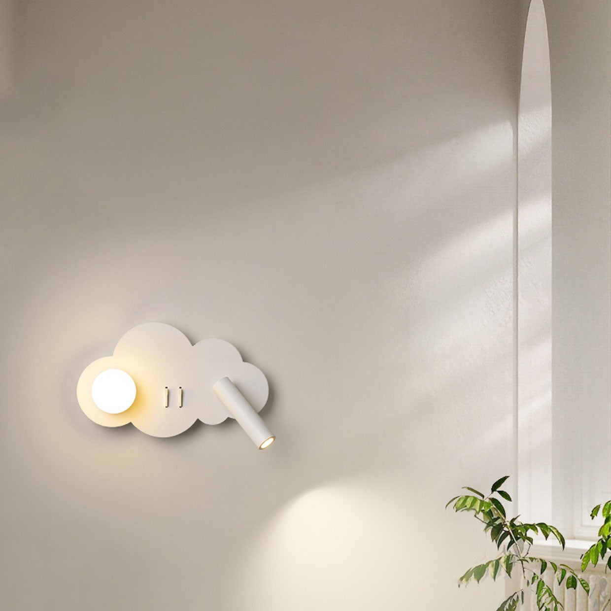 Simplicity Shape LED Rotatable Spotlight Wall Sconce Lamp