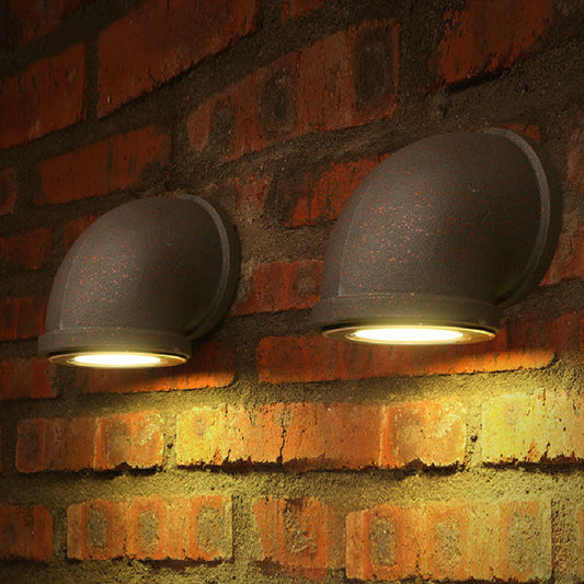 Contemporary Industrial Tubular Iron LED Wall Sconce Lamp