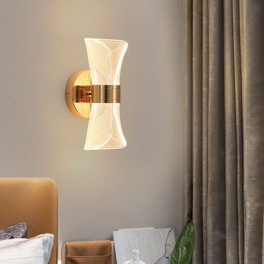 Nordic Iron Acrylic Folding Petal LED Wall Sconce Lamp