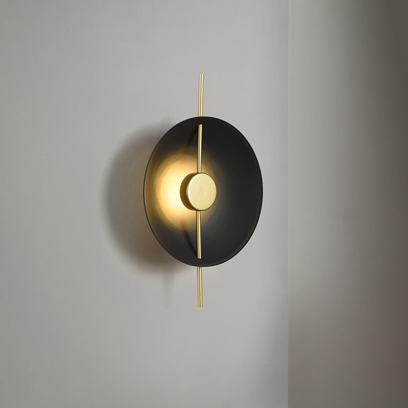 Modern Luxury Iron Round LED Wall Sconce Lamp