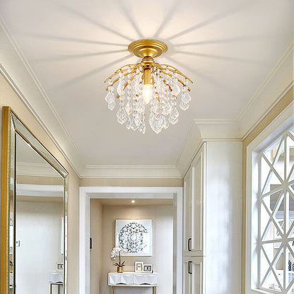 Modern Crystal Iron Ceiling Light