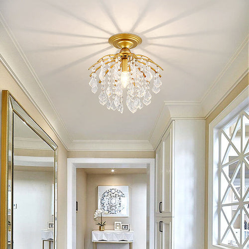 Modern Crystal Iron Ceiling Light