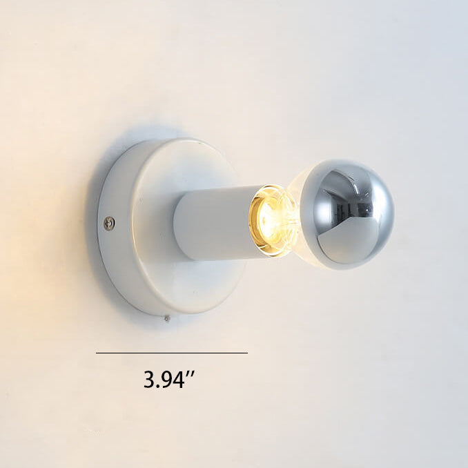 Iron Ceramic Base Ambient Light 1-Light Wall Sconce Lamp