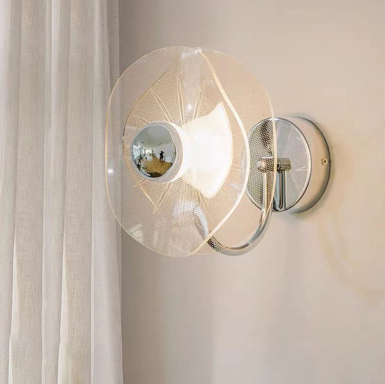 Nordic Acrylic Flower Shade Hardware LED Wall Sconce Lamp