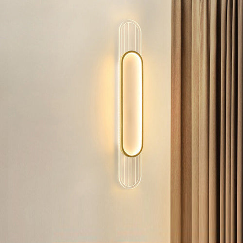 Simplicity Grille Ellipse Shade LED Wall Sconce Lamp
