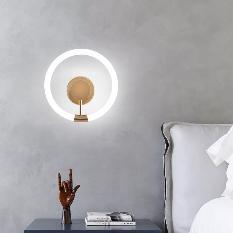 Simplicity Circle Acrylic Shade LED Wall Sconce Lamp