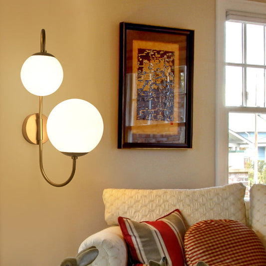 Industrial Magic Bean Glass 2-Light Wall Sconce Lamp