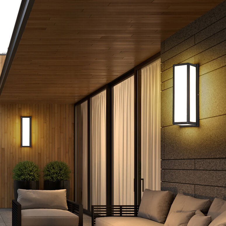 Square Aluminum Acrylic LED Waterproof Wall Sconce Lamp