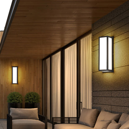Square Aluminum Acrylic LED Waterproof Wall Sconce Lamp