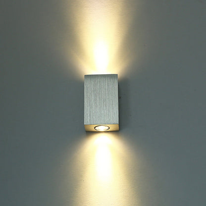 Simplicity Waterproof Aluminum Cubic LED Wall Sconce Lamp