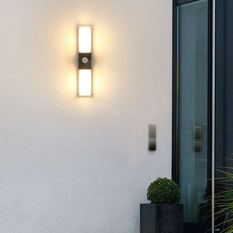 Rectangular Outdoor Waterproof LED Wall Sconce Lamp