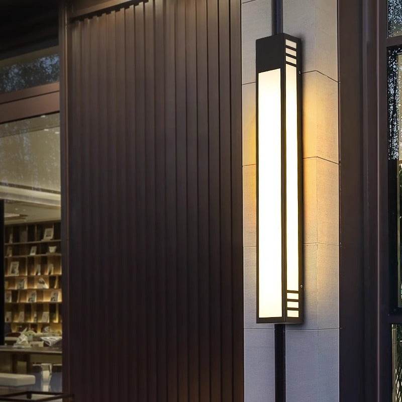 Simplicity Acrylic Column LED Waterproof Wall Sconce Lamp