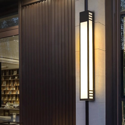 Simplicity Acrylic Column LED Waterproof Wall Sconce Lamp