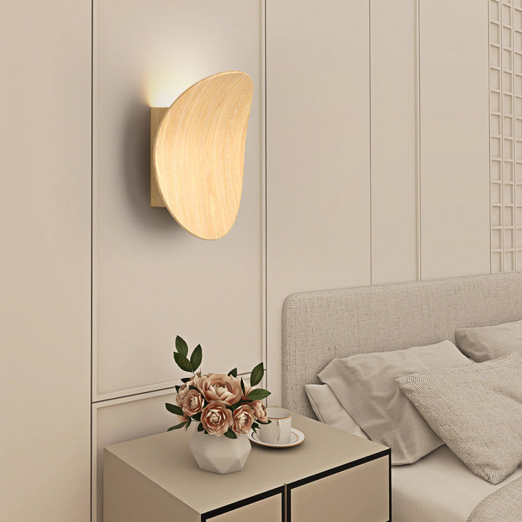 Japanese Bent Aluminum Acrylic LED Wall Sconce Lamp