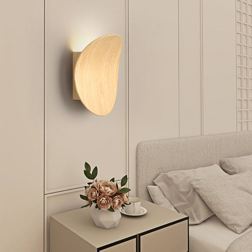 Japanese Bent Aluminum Acrylic LED Wall Sconce Lamp