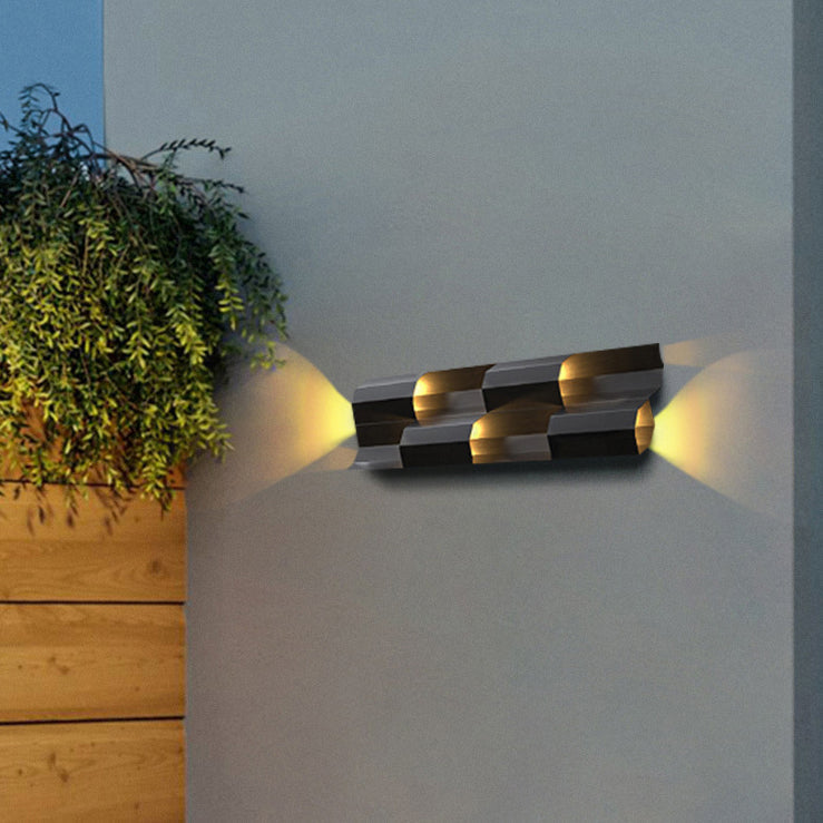 Waterproof Stainless Steel Rectangular LED Wall Sconce Lamp