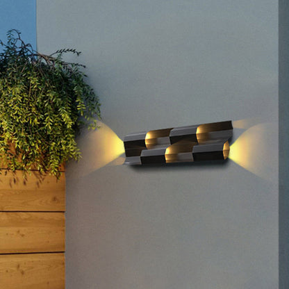 Waterproof Stainless Steel Rectangular LED Wall Sconce Lamp