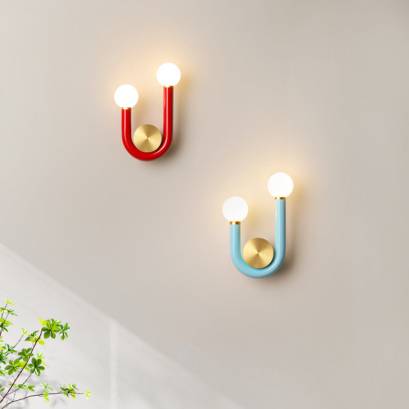 U-Shape Iron Aluminium Acrylic LED Wall Sconce Lamp