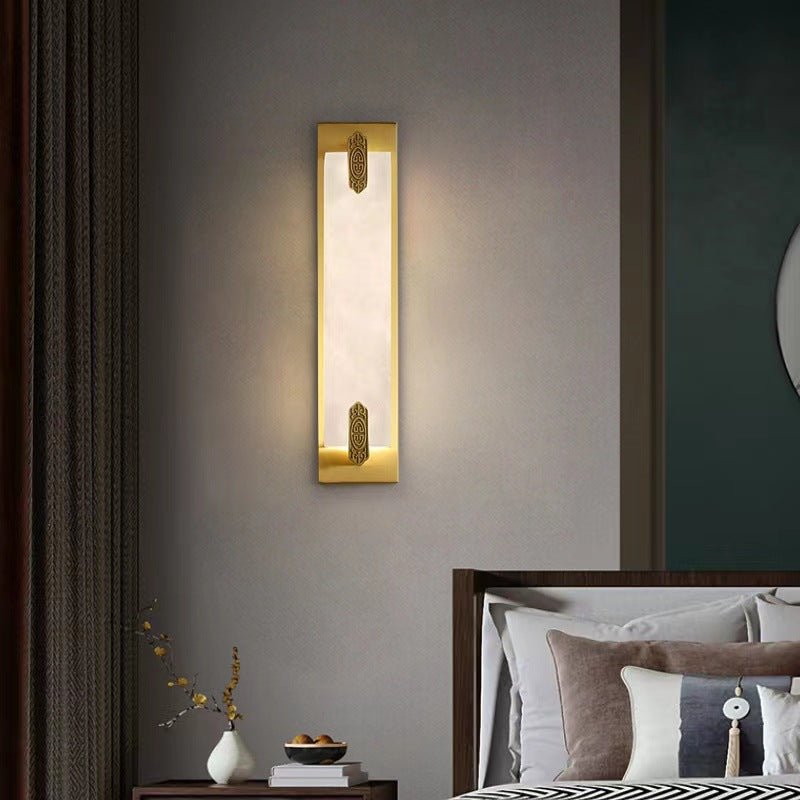 Chinese Strip Chinese Knot Cymbidium LED Wall Sconce Lamp