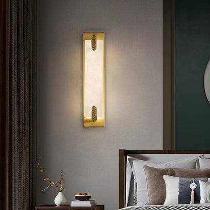 Chinese Strip Chinese Knot Cymbidium LED Wall Sconce Lamp