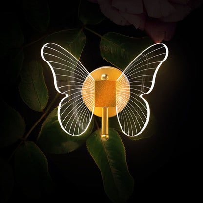Creative Butterfly Acrylic Iron LED Wall Sconce Lamp