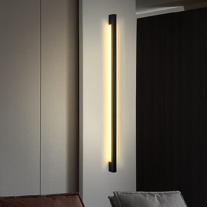 Simplicity Long Strip Iron Silicone LED Wall Sconce Lamp