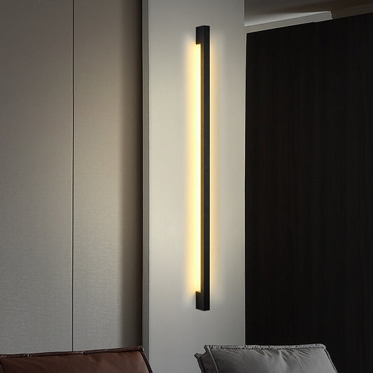 Simplicity Long Strip Iron Silicone LED Wall Sconce Lamp