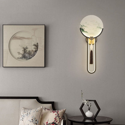 Transitional All Copper Glass Silicone LED Wall Sconce Lamp