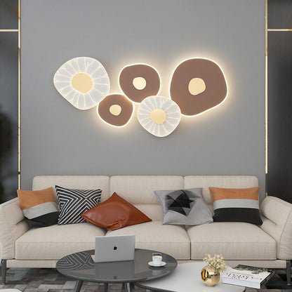 Luxury Lotus Leaf Design Iron Acrylic LED Wall Sconce Lamp