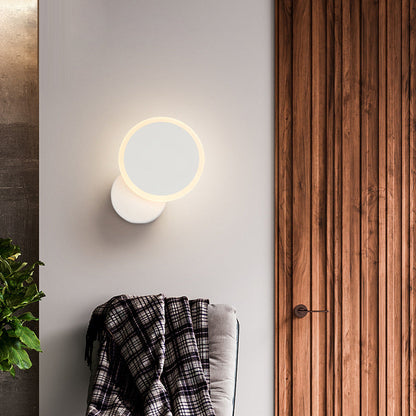 Simplicity Round Iron Acrylic LED Wall Sconce Lamp