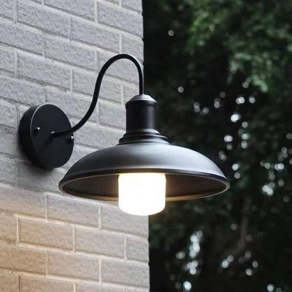 Loft Outdoor Waterproof 1-Light Bent Arm Wall Sconce Lamp