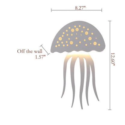 Modern Creative 1-Light LED Jellyfish Wall Lamp