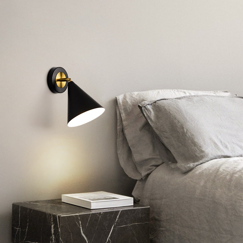 Minimalist Solid Color Rotatable 1-Light Wall Sconce Lamp