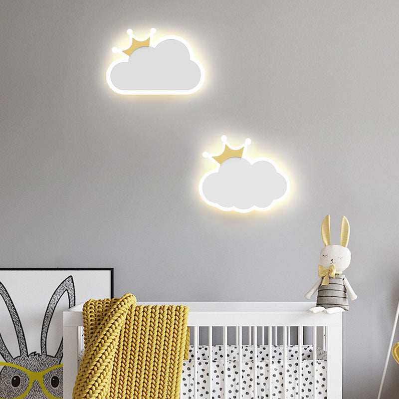 Creative Crown Clouds Iron LED Wall Sconce Lamp