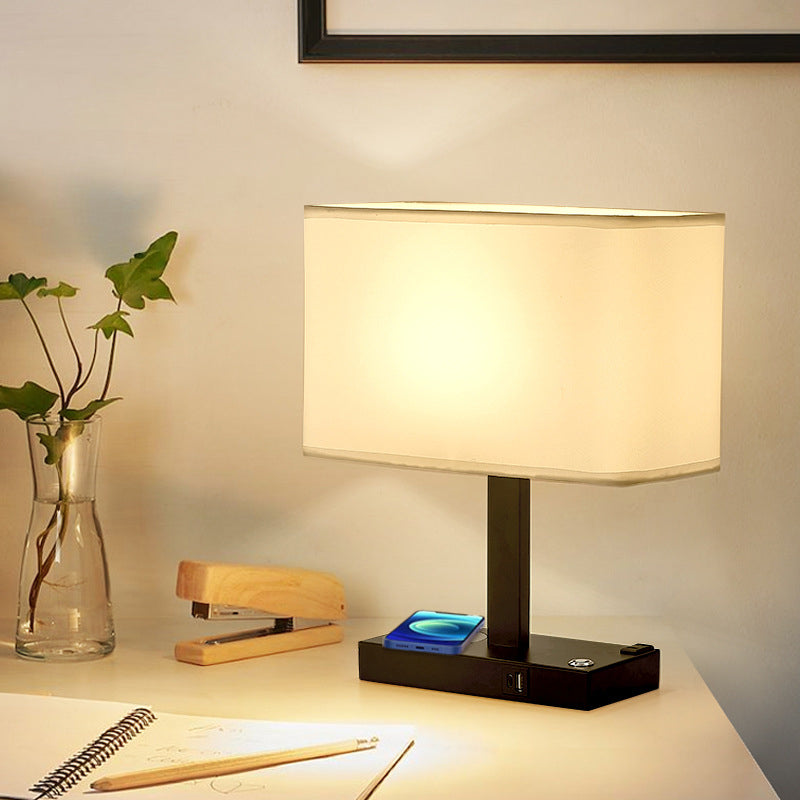 Modern Rectangular Iron Table Lamp