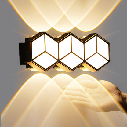 Waterproof Aluminum Acrylic Lozenge LED Wall Sconce Lamp