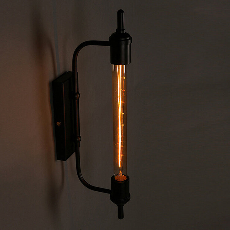 Traditional Steam Tube Iron 1-Light Wall Sconce Lamp