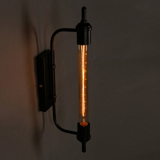 Traditional Steam Tube Iron 1-Light Wall Sconce Lamp
