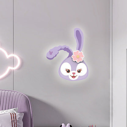 Cartoon Tiger Acrylic Design Iron LED Wall Sconce Lamp