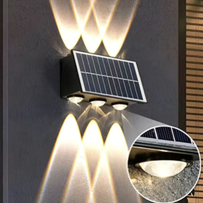 Industrial Solar Waterproof ABS Column LED Wall Sconce Lamp