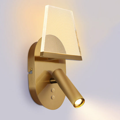 Oval Trapezoidal Iron Acrylic LED Wall Sconce Lamp