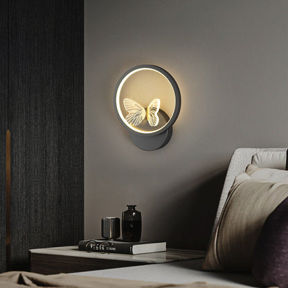 Deco Square Round Frame Design LED Wall Sconce Lamp