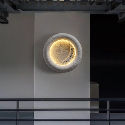 Waterproof Round Moon Warm Light LED Wall Sconce Lamp