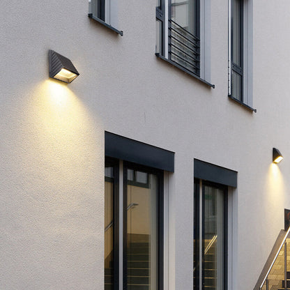 Outdoor Trapezoidal LED Waterproof Patio Wall Sconce Lamp
