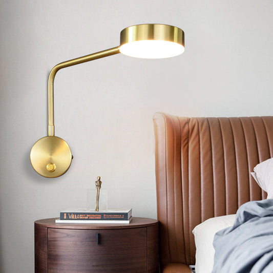 Solid Color with Switch Rotatable LED Wall Sconce Lamp
