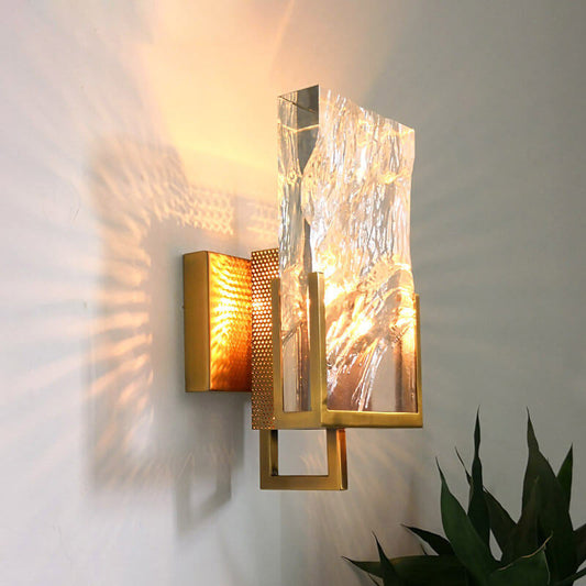 Creative Crystal Ice Cube Design 1-Light Wall Sconce Lamp