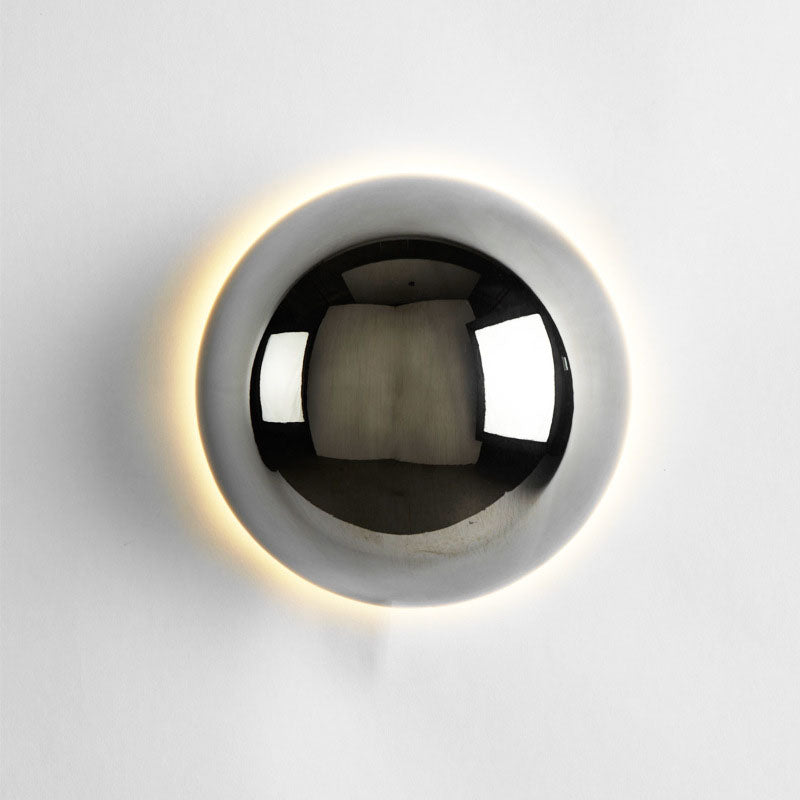 Simplicity Meteorite Semicircle Metal LED Wall Sconce Lamp