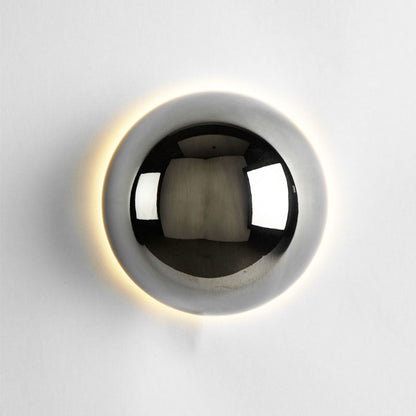 Simplicity Meteorite Semicircle Metal LED Wall Sconce Lamp