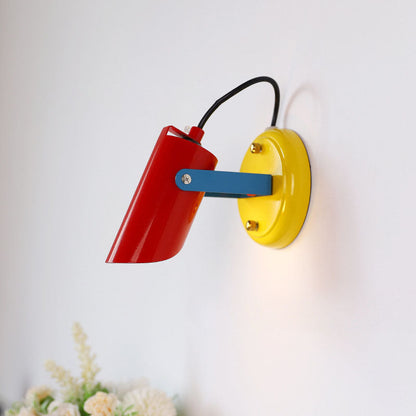Scandinavian Cylinder 1-Light Adjustable Wall Sconce Lamp